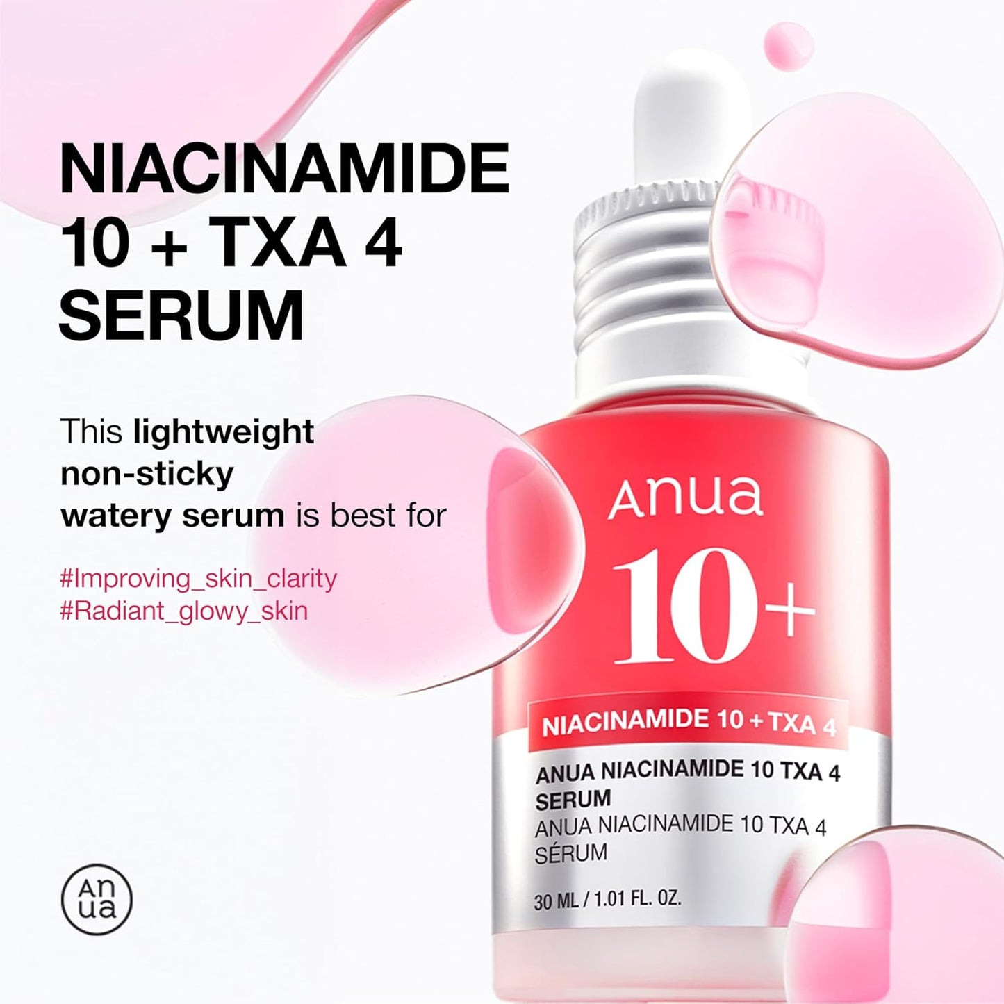 ANUA - Niacinamide 10% + TXA 4% Serum 30ml - KOREAN SKINCARE