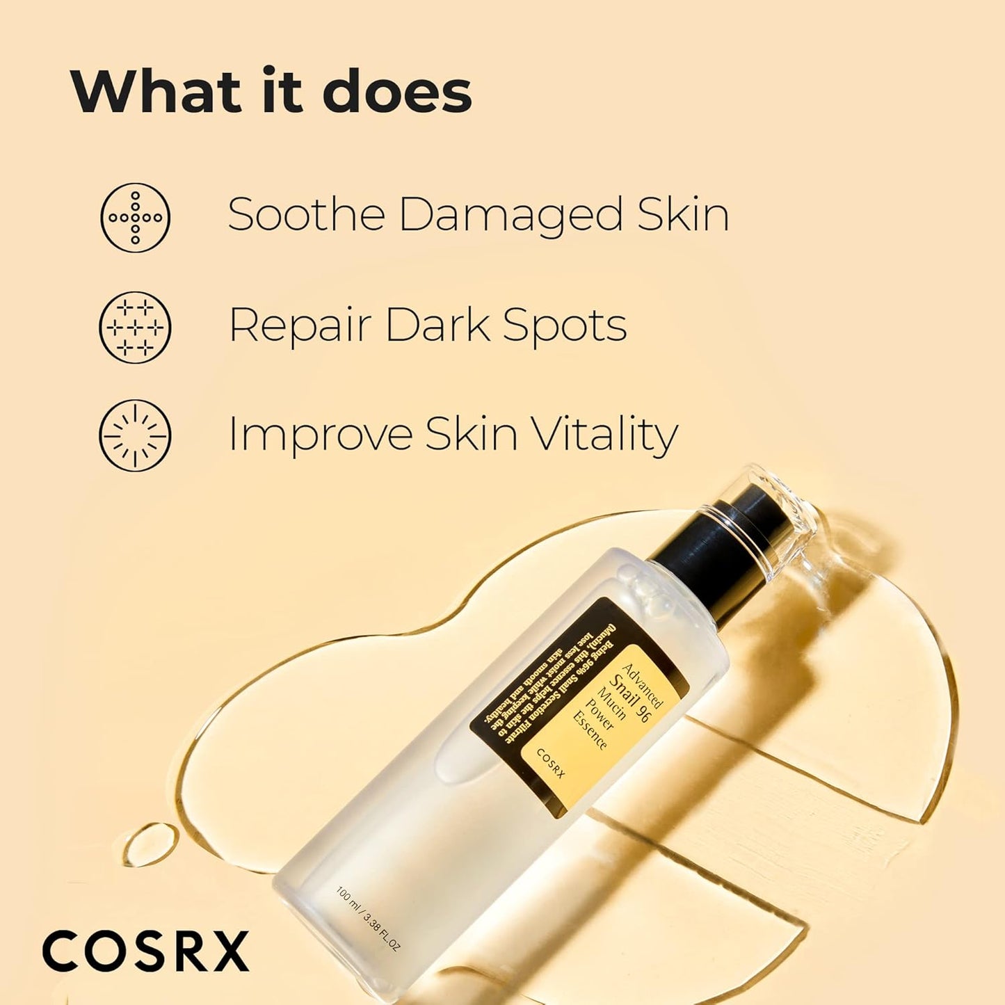 Cosrx - Advanced Snail 96 Mucin Power Essence 100ml - KOREAN SKINCARE