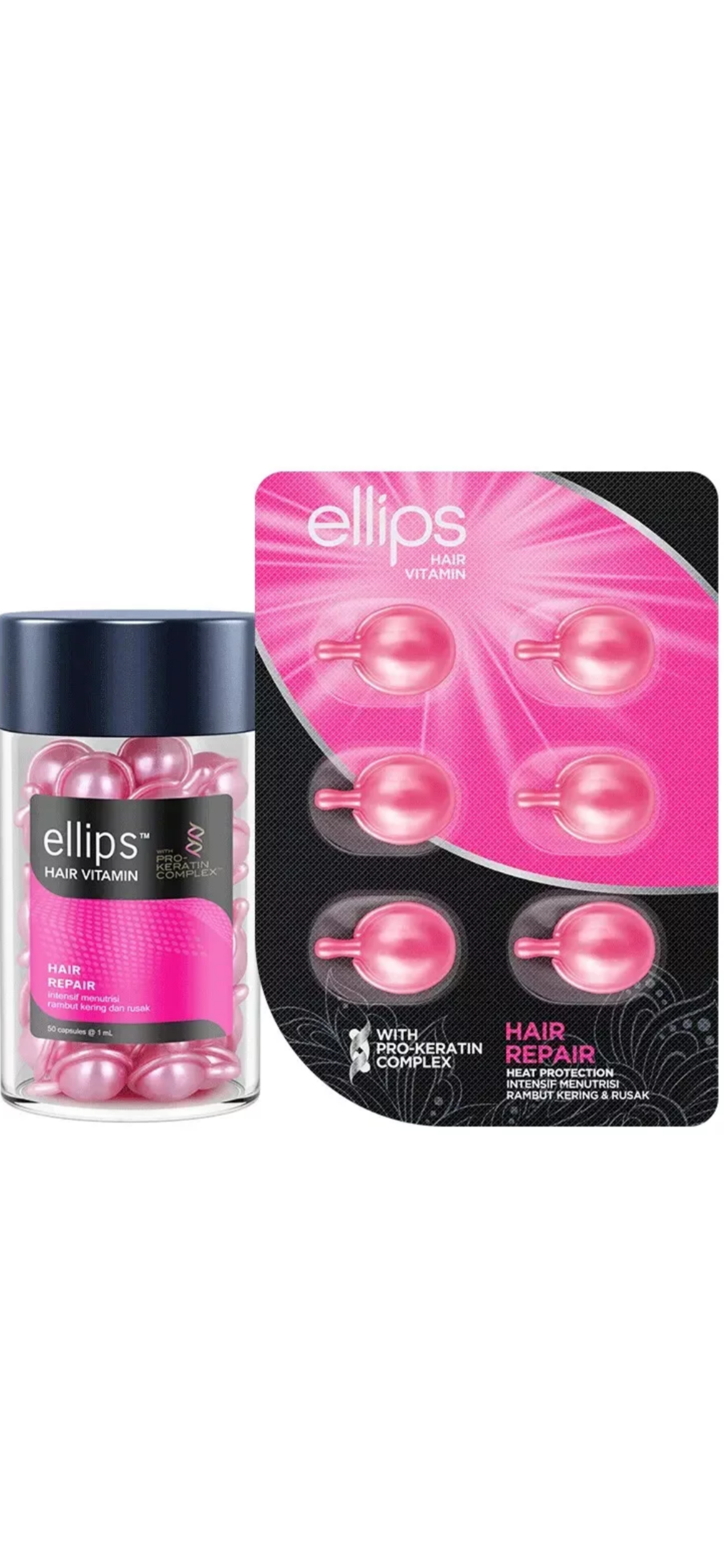 ELLIPS Hair Vitamin Capsules with Keratin Oil (50pc) - BALI