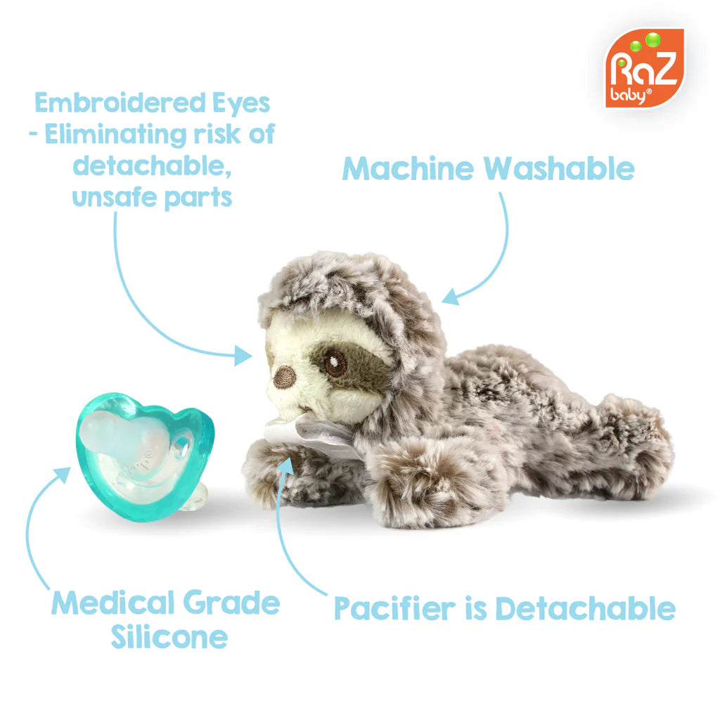 Sam the Sloth Pacifier and Teether Holder