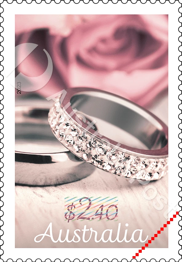 $2.40 Australia Post Wedding Stamps