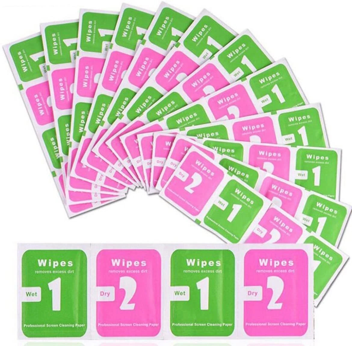 Alcohol Wipe Wet/Dry Cleaning Screen Wipes Cloth Mobile Phone Iphone
