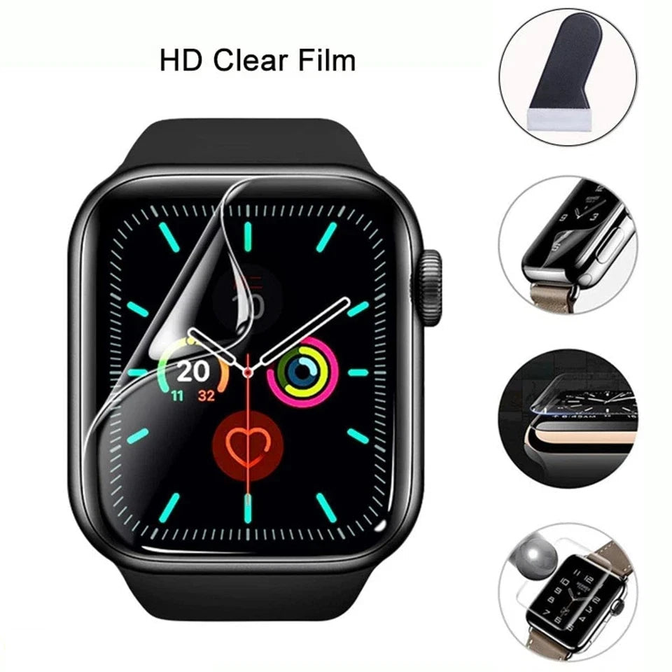 2x Apple Watch Screen Protector – Tempered Glass for Series 1–9, SE & Ultra