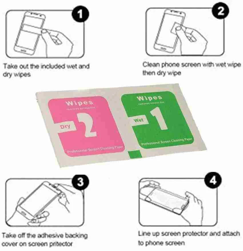 Alcohol Wipe Wet/Dry Cleaning Screen Wipes Cloth Mobile Phone Iphone