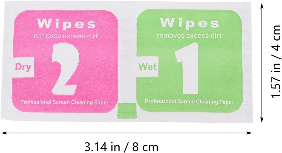 Alcohol Wipe Wet/Dry Cleaning Screen Wipes Cloth Mobile Phone Iphone