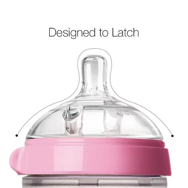 COMOTOMO Natural Silicone Baby Bottle – Anti-Colic, Breastfeeding Friendly COMO