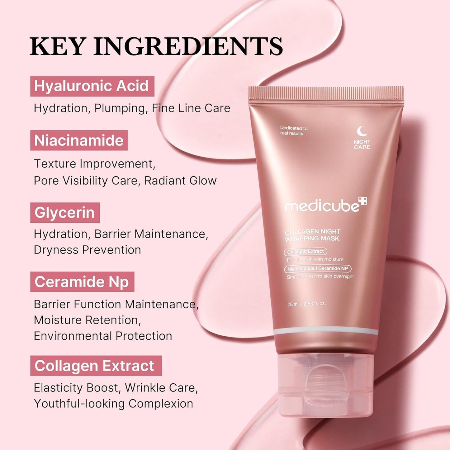 Medicube - Collagen Night Wrapping Mask 75ml - KOREAN SKINCARE