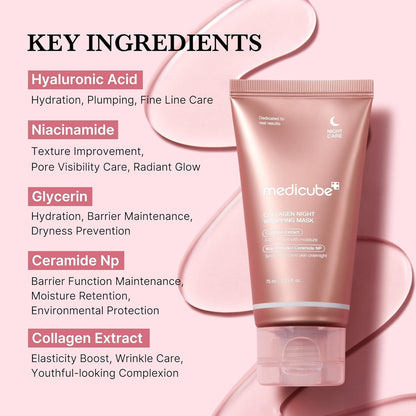 Medicube - Collagen Night Wrapping Mask 75ml - KOREAN SKINCARE