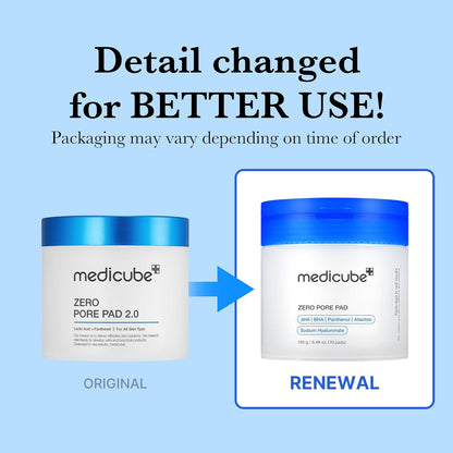 Medicube - Zero Pore Pad 2.0 (70ea) - KOREAN SKINCARE