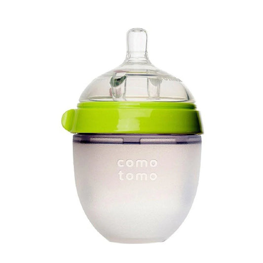 COMOTOMO NATURAL SILICONE BABY BOTTLE 150ML GREEN