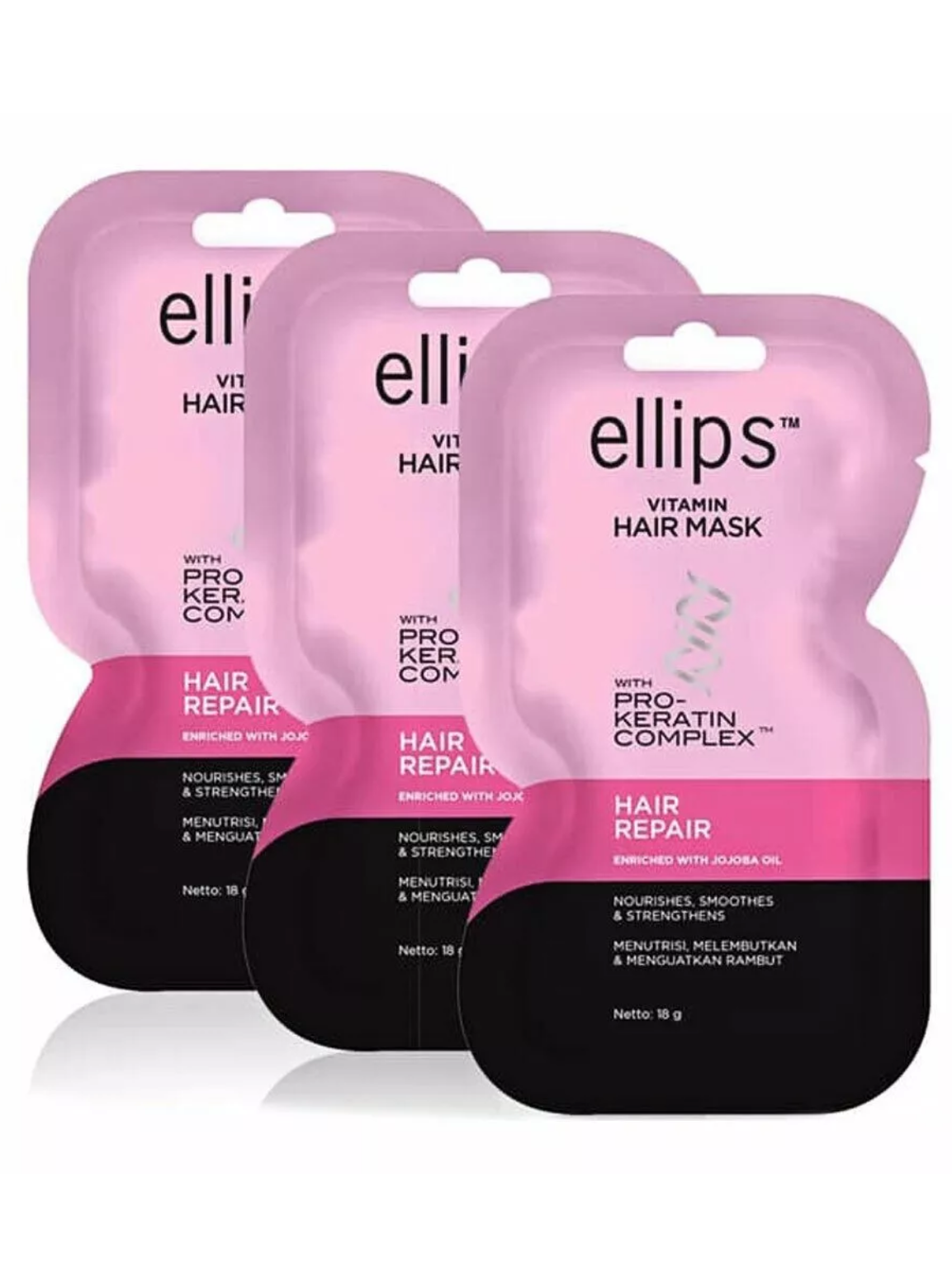 ELLIPS HAIR VITAMIN KERATIN OIL - HAIR REPAIR TREATMENT, HEAT PROTECTION - Bali