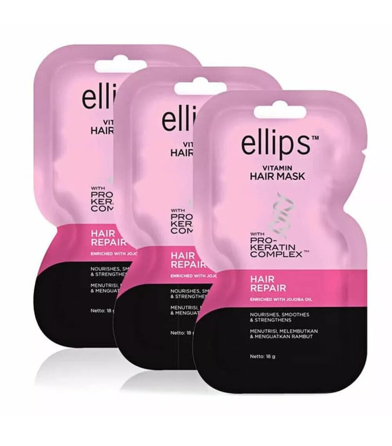 ELLIPS HAIR VITAMIN KERATIN OIL - HAIR REPAIR TREATMENT, HEAT PROTECTION - Bali