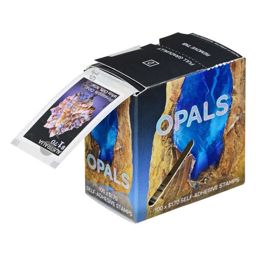 $1.70 Stamp Labels Australia Opals Design Self Adhesive Sticker Opal Post