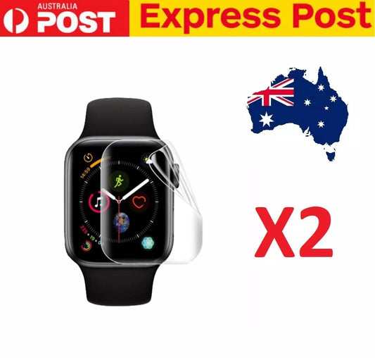 2x Apple Watch Screen Protector – Tempered Glass for Series 1–9, SE & Ultra