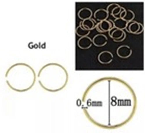 25x Nose Ring Hoop Tragus Helix Ear Cartlidge Lip Septum Surgical Steel - GOLD