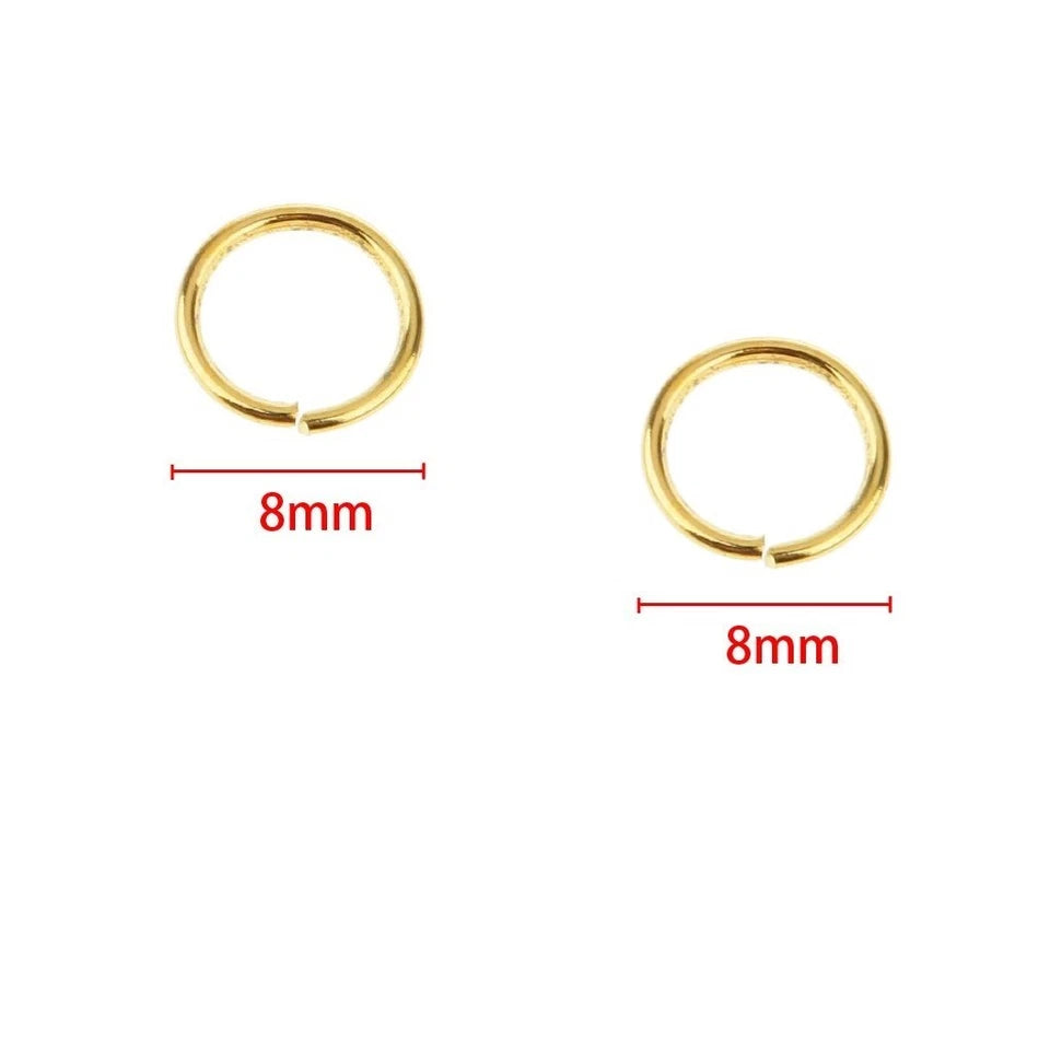 25x Nose Ring Hoop Tragus Helix Ear Cartlidge Lip Septum Surgical Steel - GOLD
