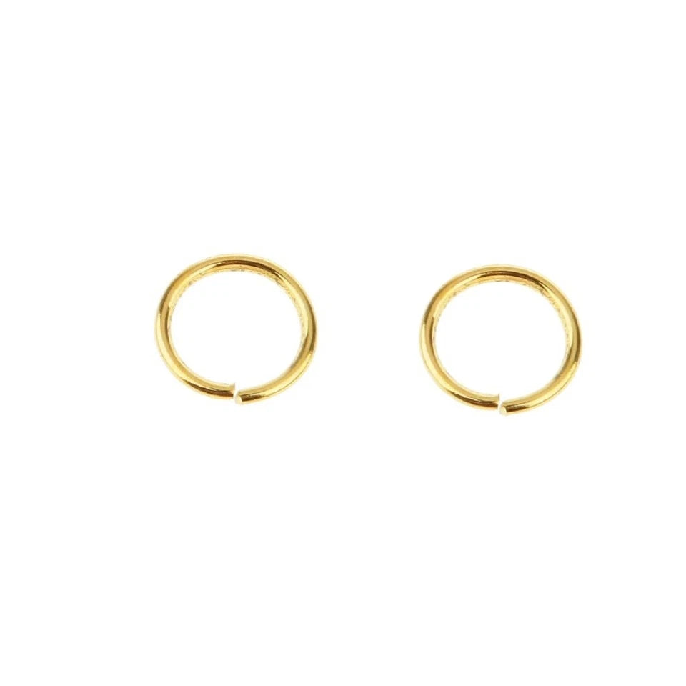 25x Nose Ring Hoop Tragus Helix Ear Cartlidge Lip Septum Surgical Steel - GOLD