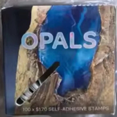 $1.70 Stamp Labels Australia Opals Design Self Adhesive Sticker Opal Post
