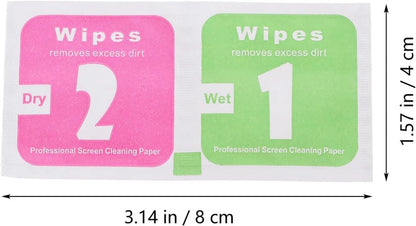 Alcohol Wipe Wet/Dry Cleaning Screen Wipes Cloth Mobile Phone Iphone