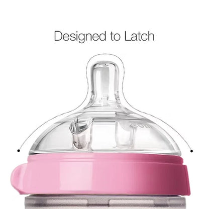 COMOTOMO Natural Silicone Baby Bottle – Anti-Colic, Breastfeeding Friendly COMO